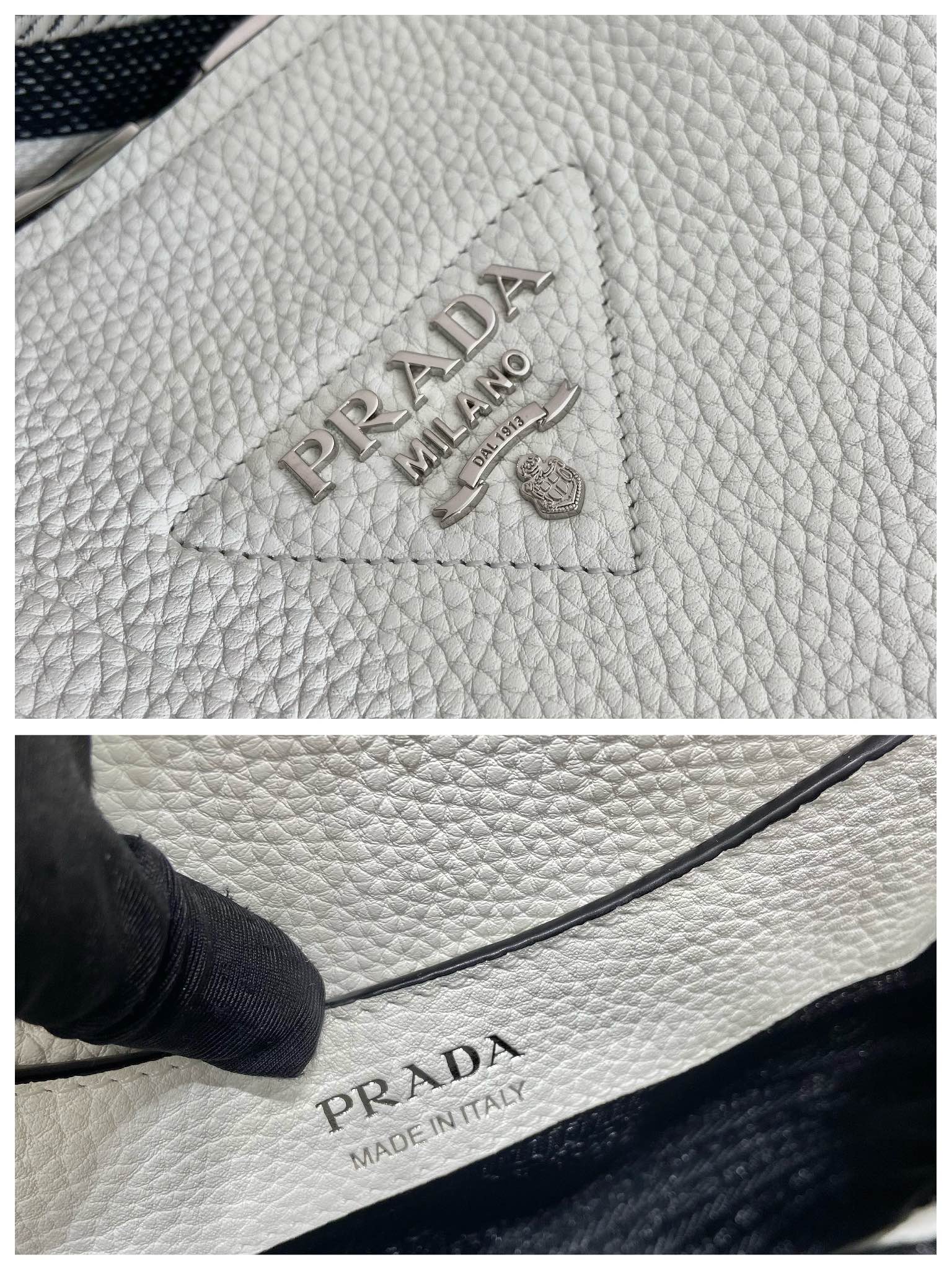 Pra*a small leather handbag