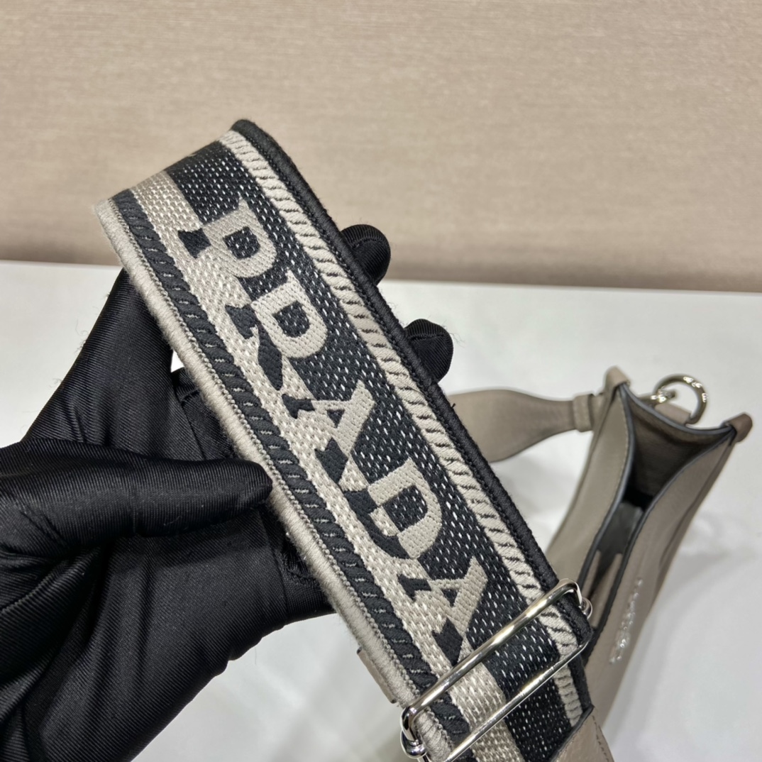 Pra*a leather mini shoulder bag