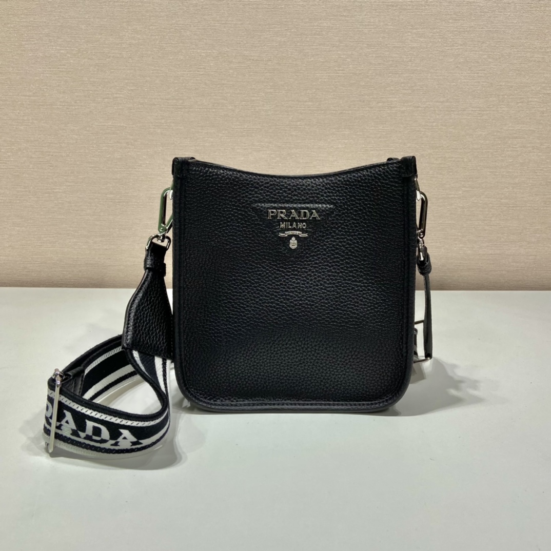 Pra*a leather mini shoulder bag