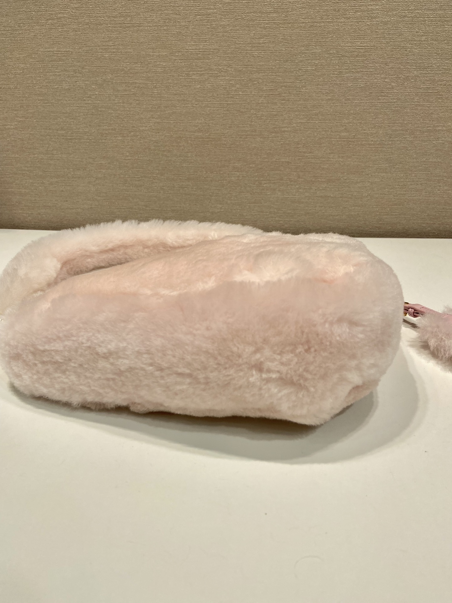 Pra*a shearling mini-bag