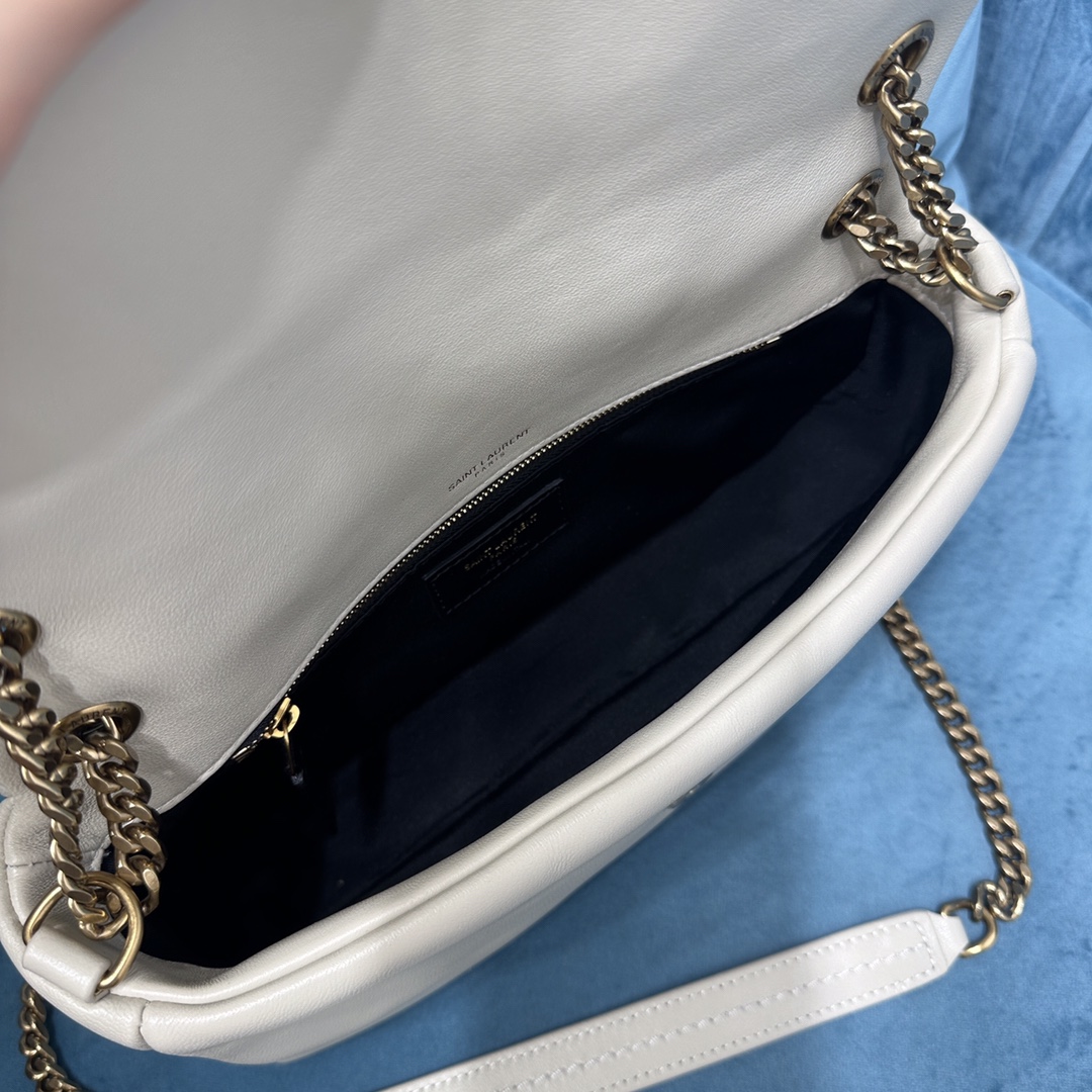 YSL CALYPSO IN PLUNGED LAMBSKIN