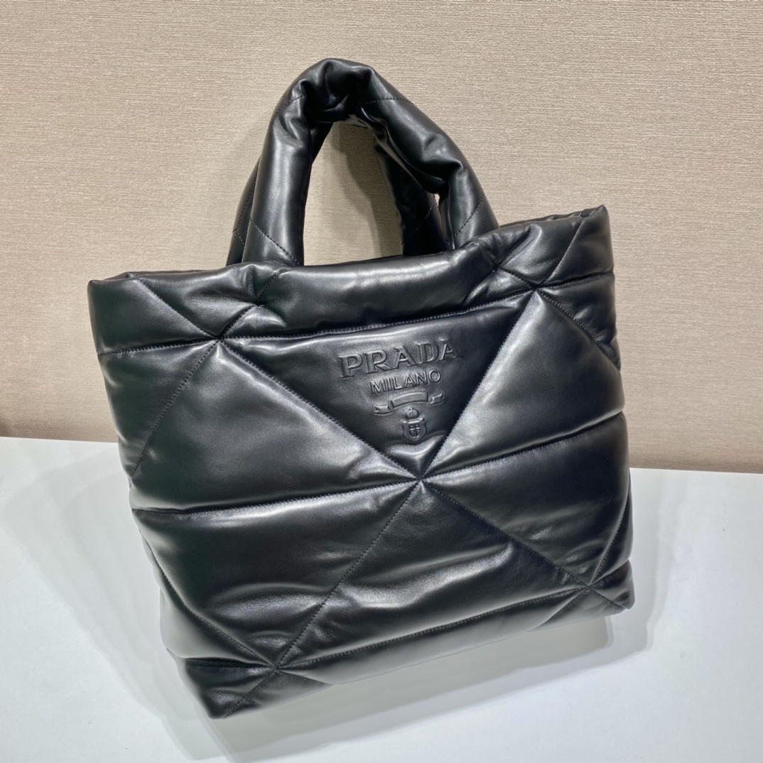 Pra*a padded nappa tote bag