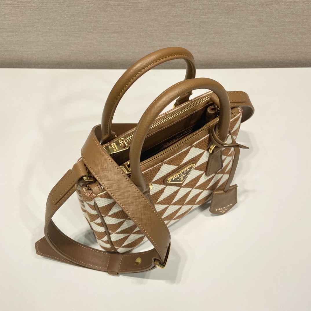 Pra*a galleria saffiano leather mini-bag