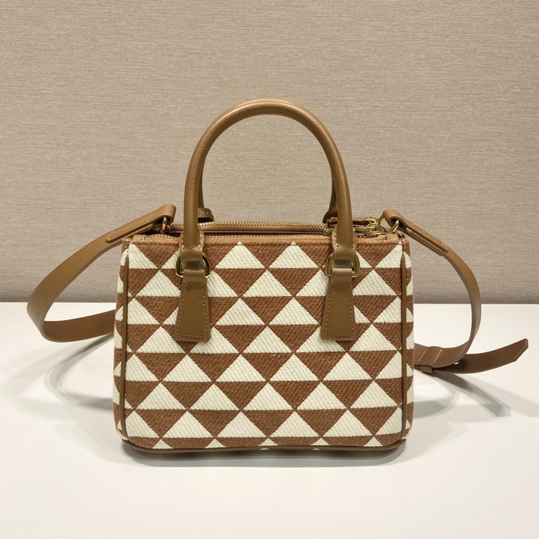 Pra*a galleria saffiano leather mini-bag