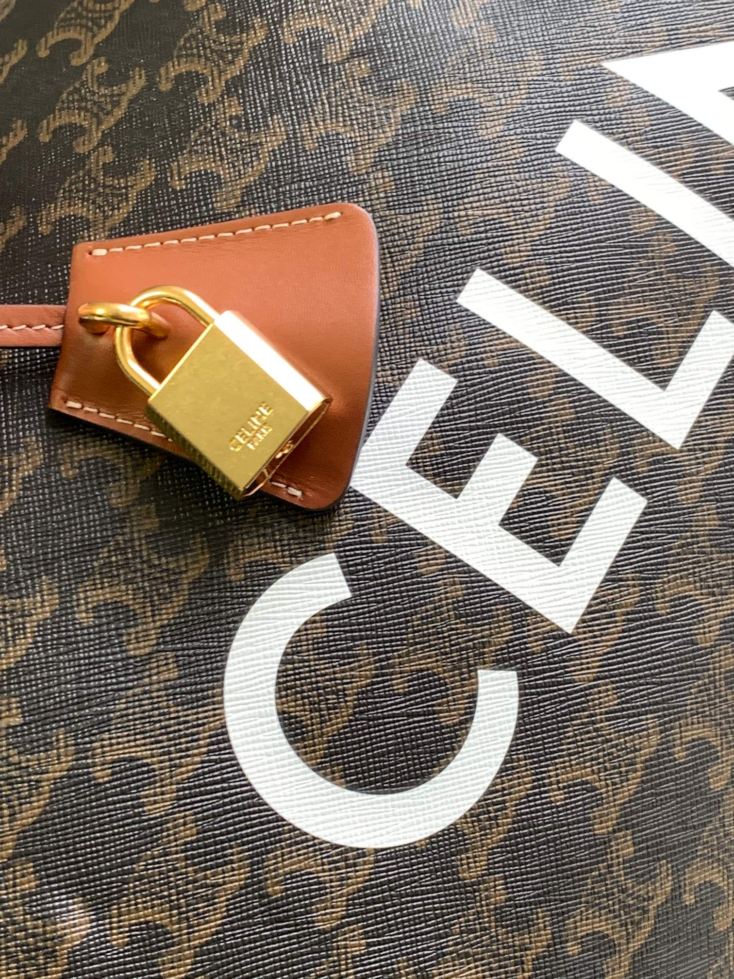 Ce**e large travel bag in triomphe canvas