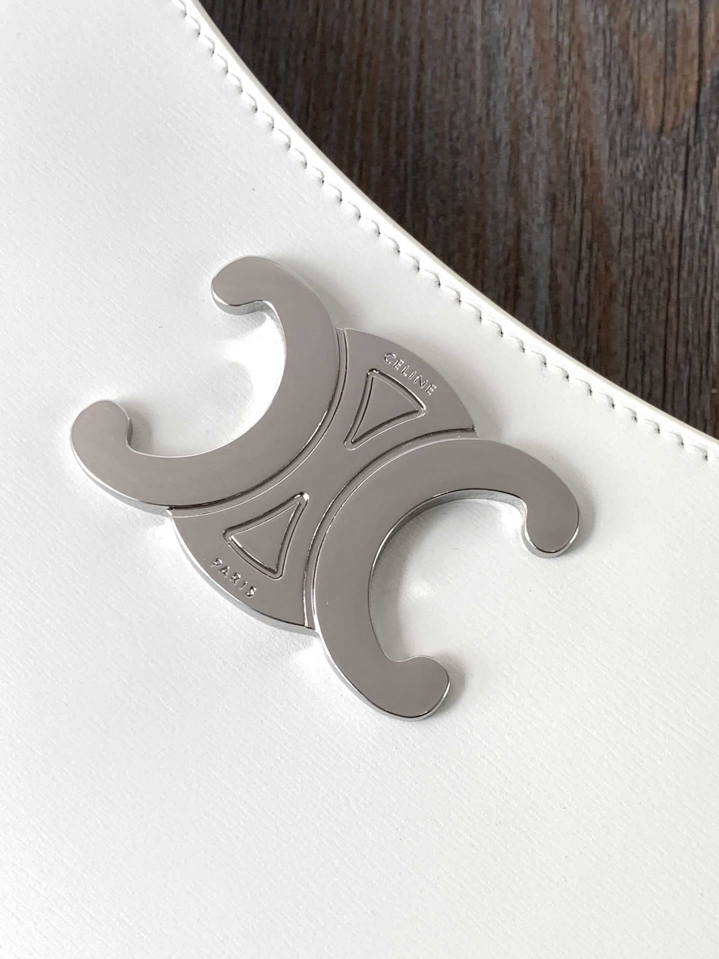 Ce**e medium tilly bag in shiny calfskin