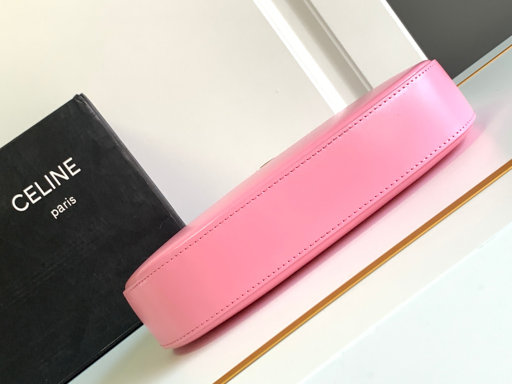 Ce**e medium tilly bag in shiny calfskin