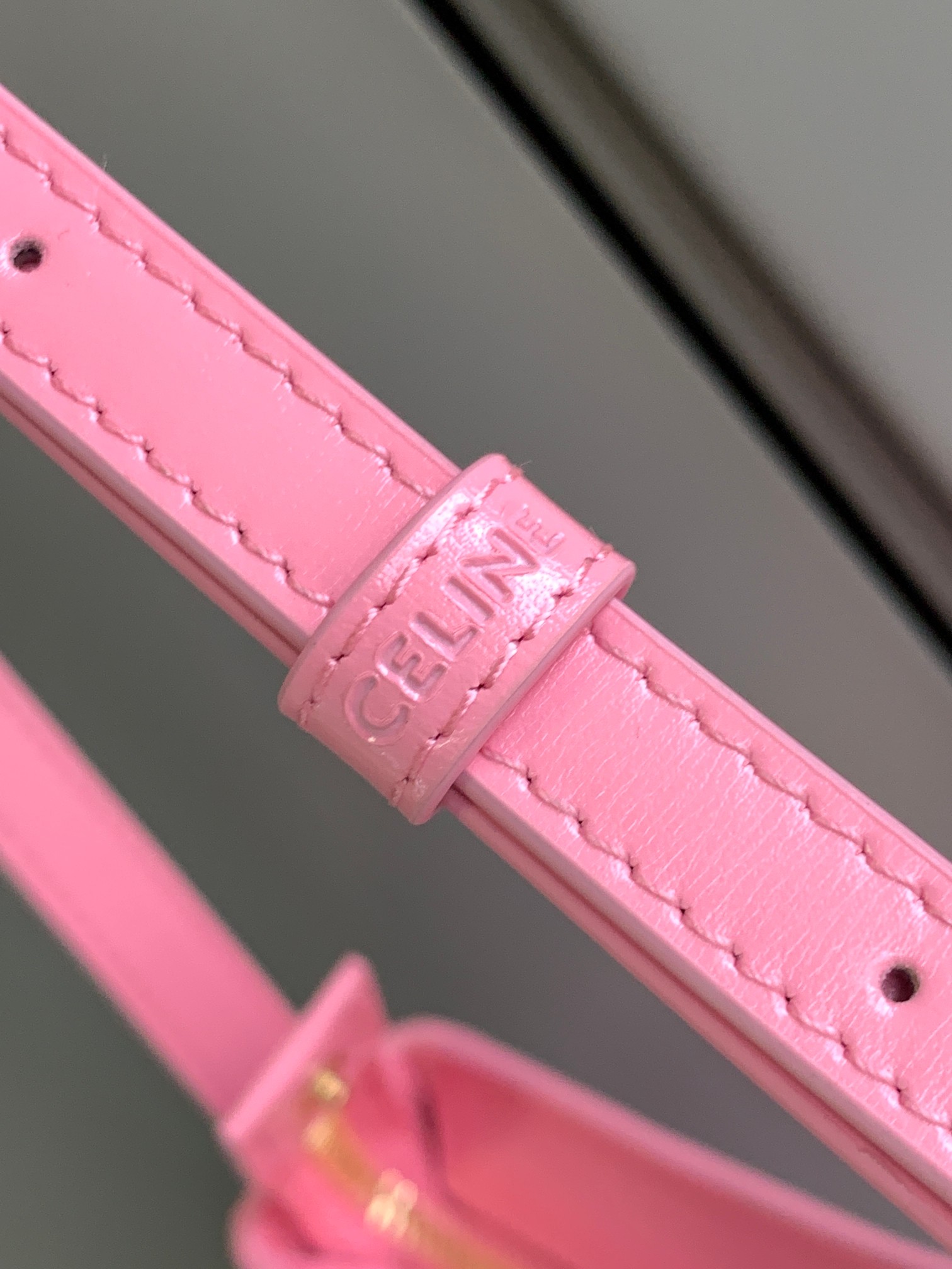 Ce**e medium tilly bag in shiny calfskin