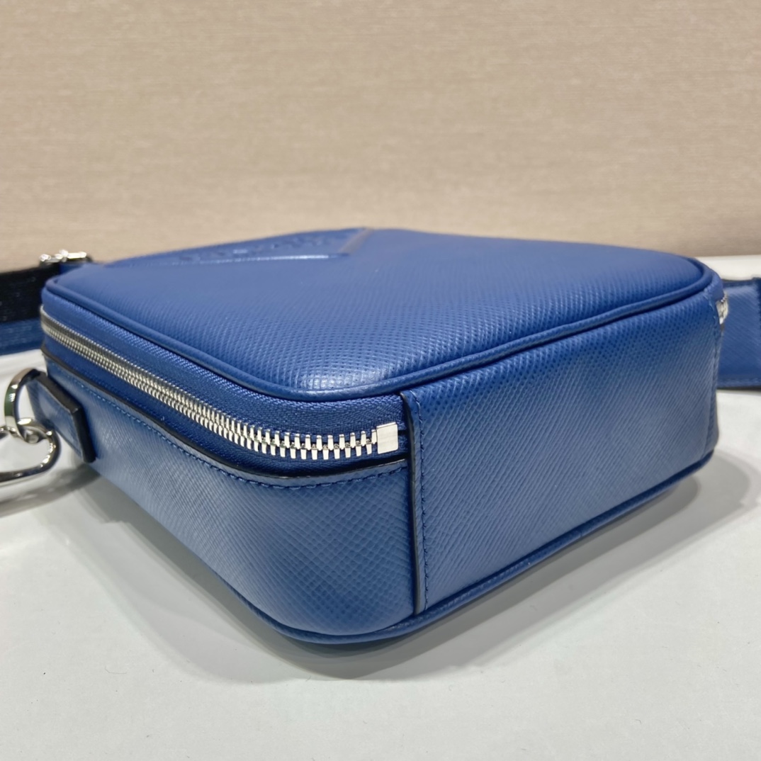 Pra*a saffiano leather shoulder bag