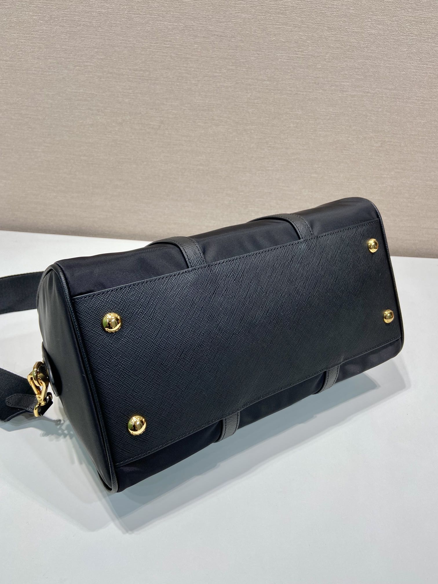 Pra*a re-edition 1978 medium re-nylon and saffiano leather top-handle bag