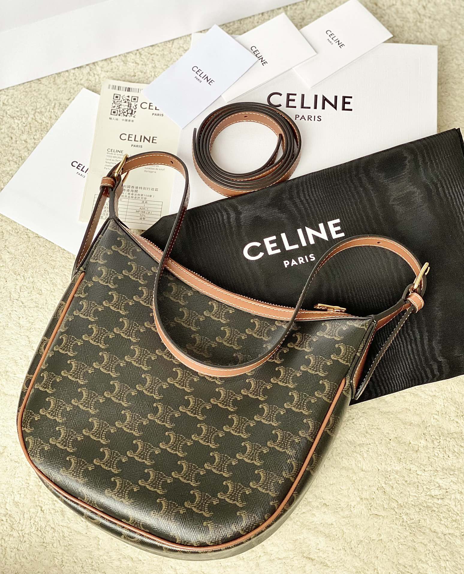Ce**e small heloÏse bag cuir triomphe